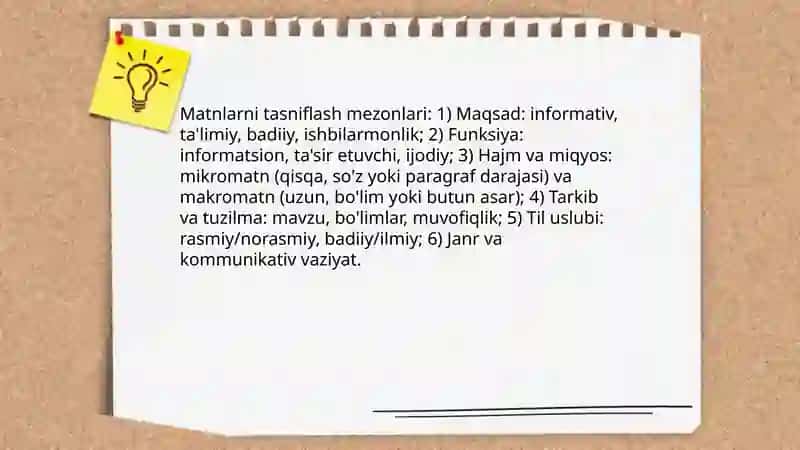 Matn va uning turlari 4