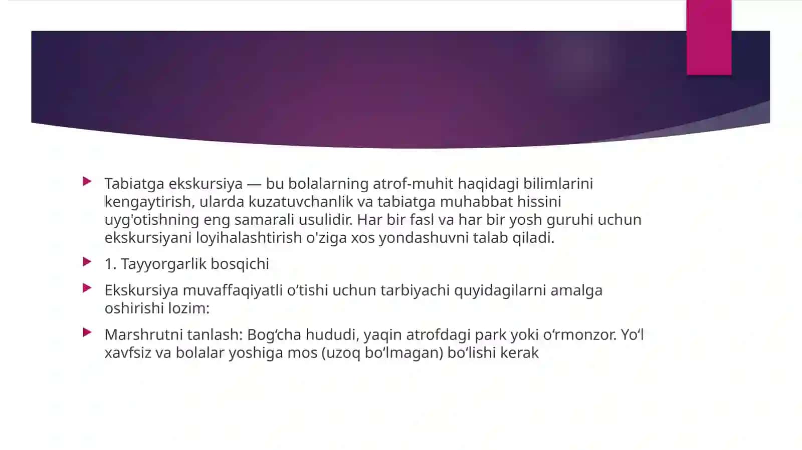 O’rtaguruh bolalarining yosh xususiyatlarini Tabiatga oid o’yinlarning mazmuni va ahmiyati 4