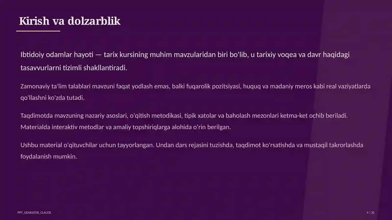 Ibtidoiy odamlar hayoti (5-sinf) 4