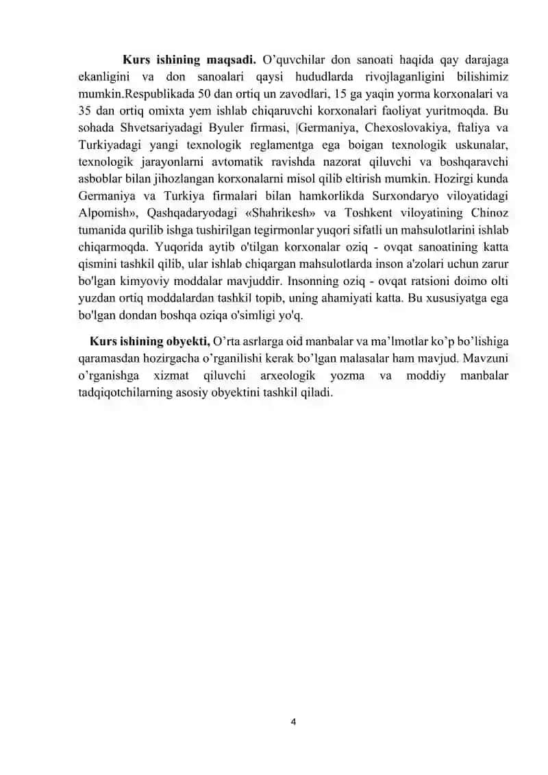 O’zbekiston to’qimachilik sanoati va uning tarkibiy tuzilmasi.Kurs ishi 4
