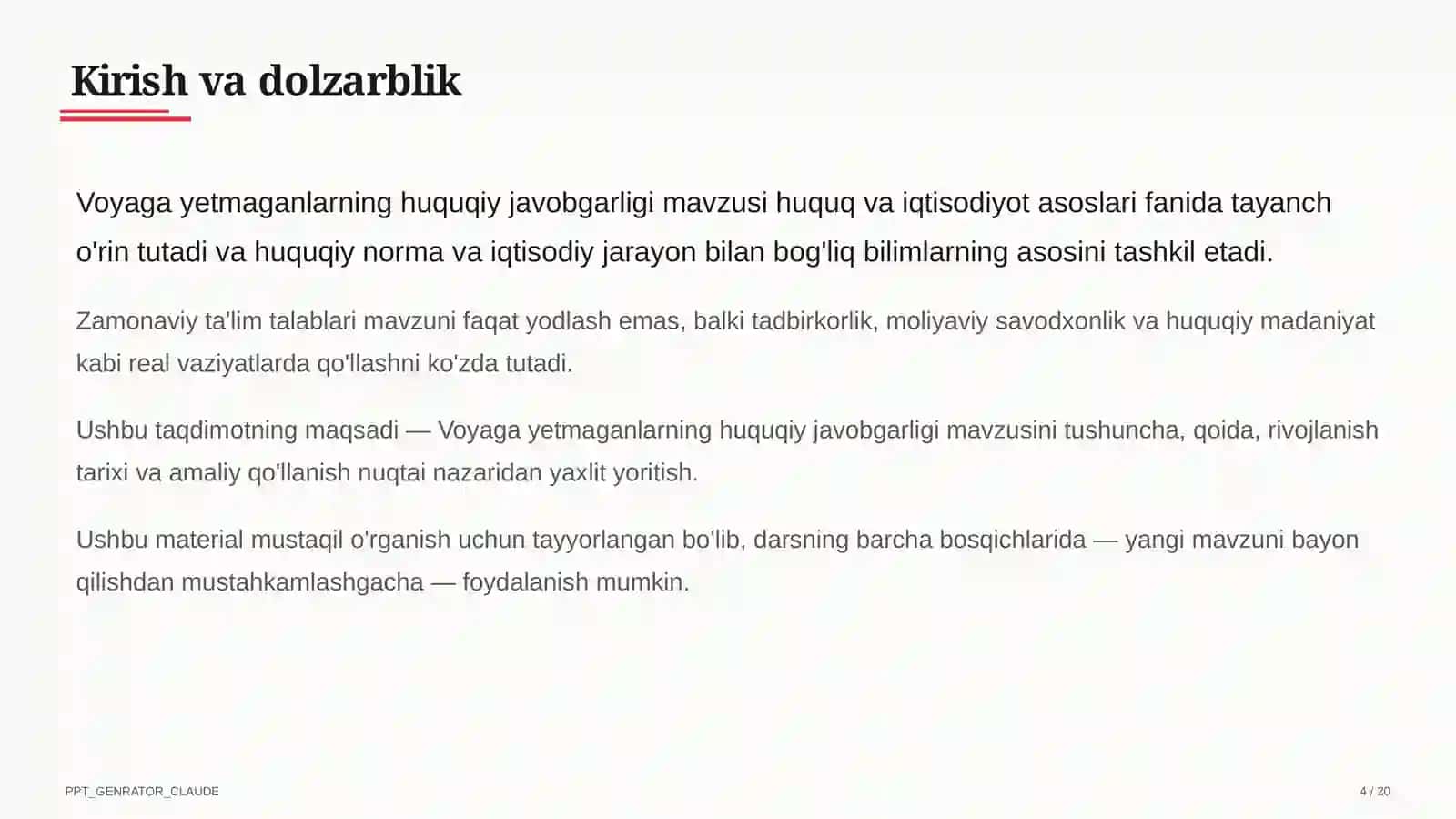 Huquq va iqtisodiyot asoslari (9–11) 4