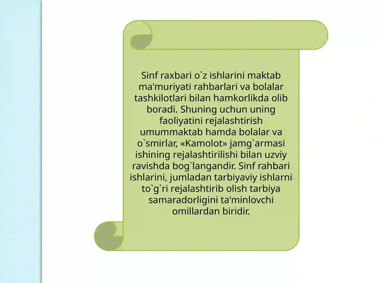 O‘QUVCHI VA O’QITUVCHI O’RTASIDA MUOMALA MADANIYATI 4