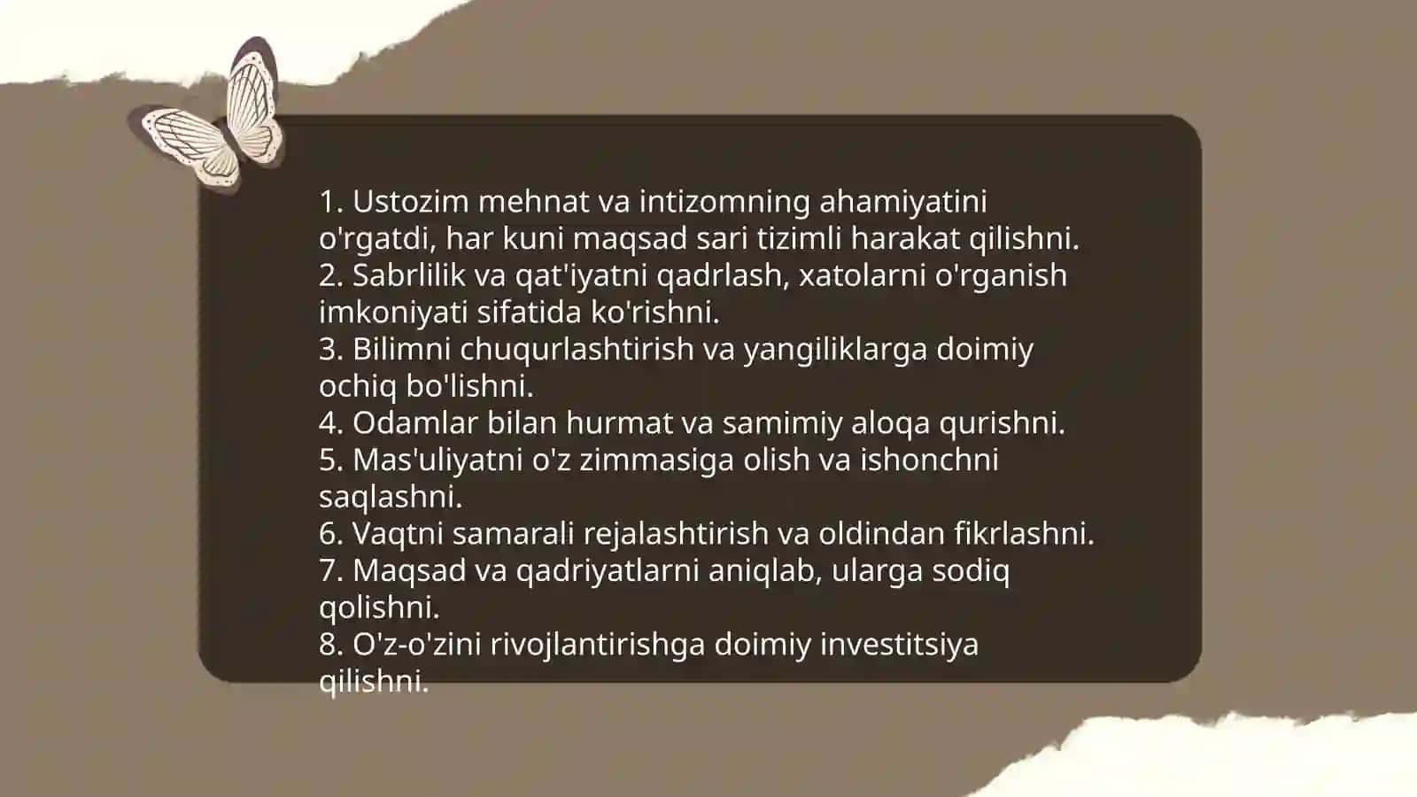 Ustozim - hayiotim chirog'i 4
