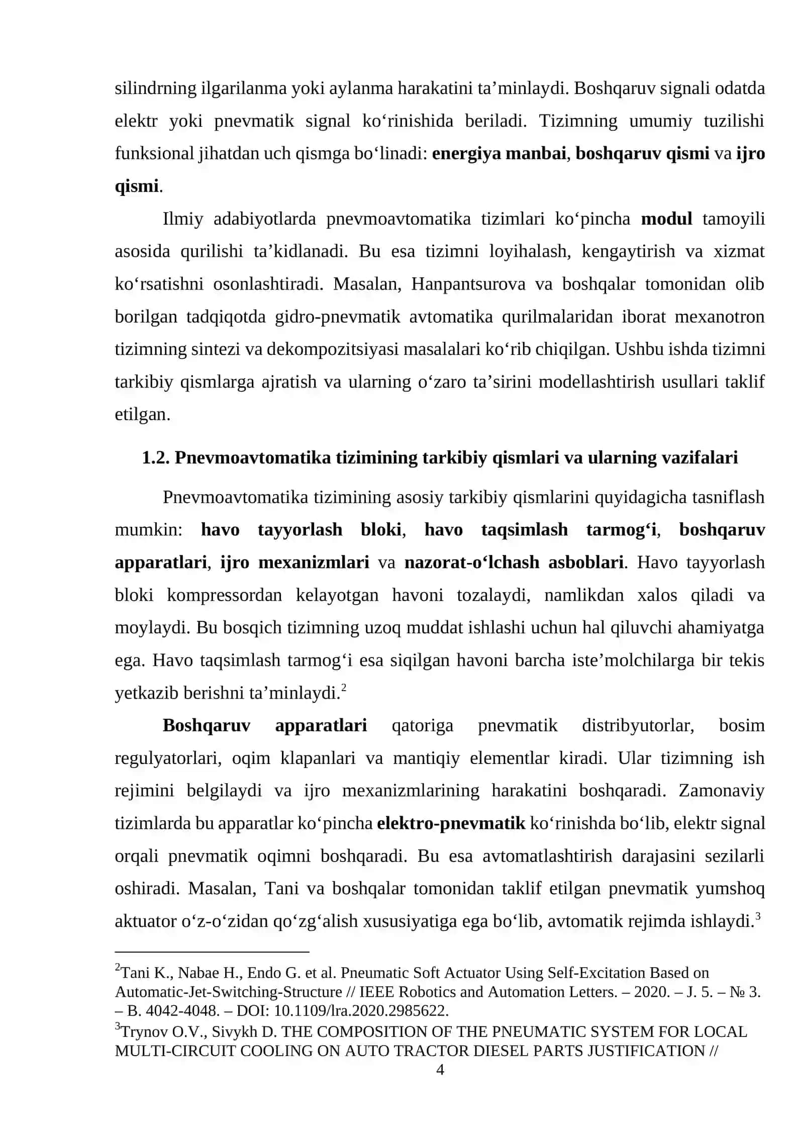 Pnevmoavtomatika tizimining umumiy tuzilishi 4