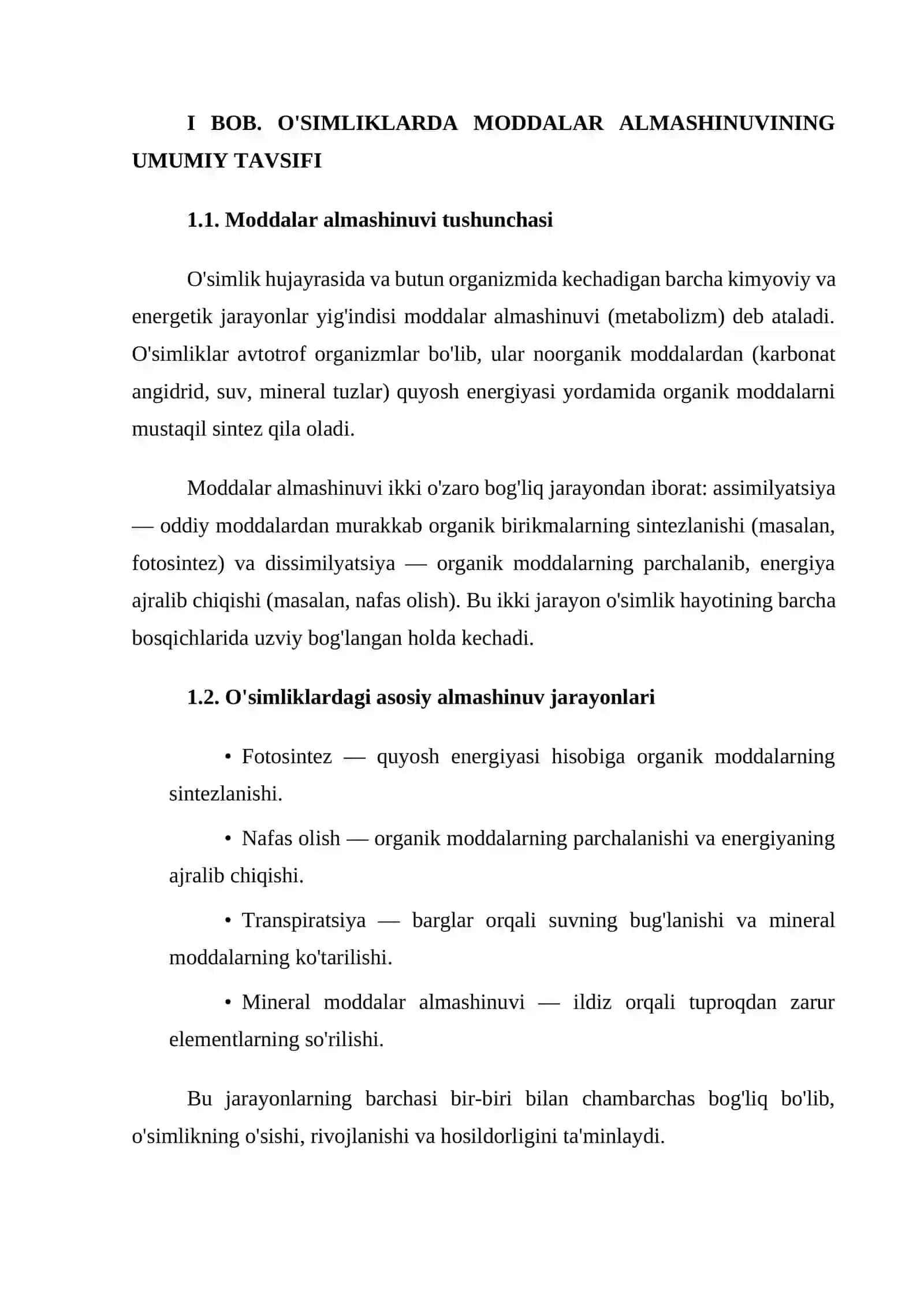 O'simliklarda modda va energiya almashinuvi 4