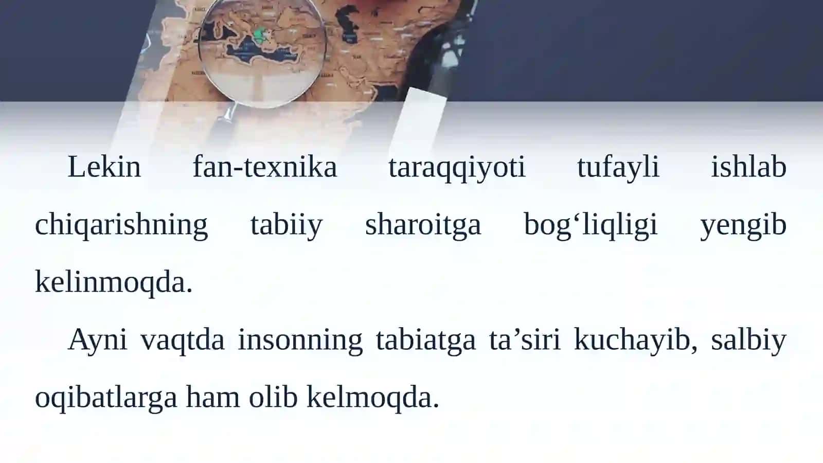 8-sinf Geografiya fanidan O'zbekistonning tabiiy sharoit va tabiiy boyliklari dars taqdimoti 4