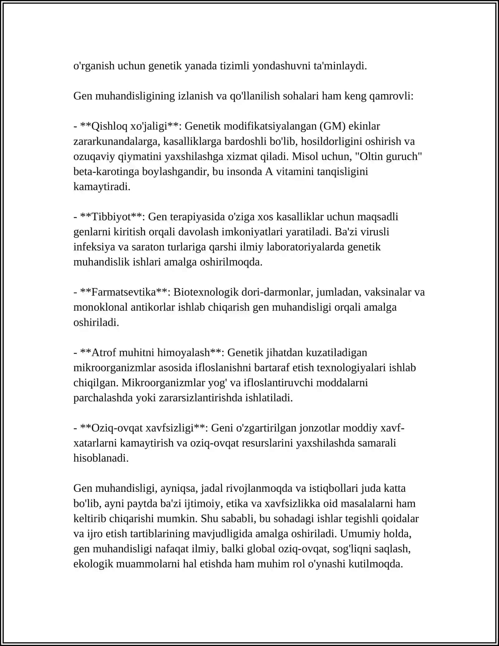 GEN MUHANDISLIGI SELEKSIYAGA NIMA BERADI 4