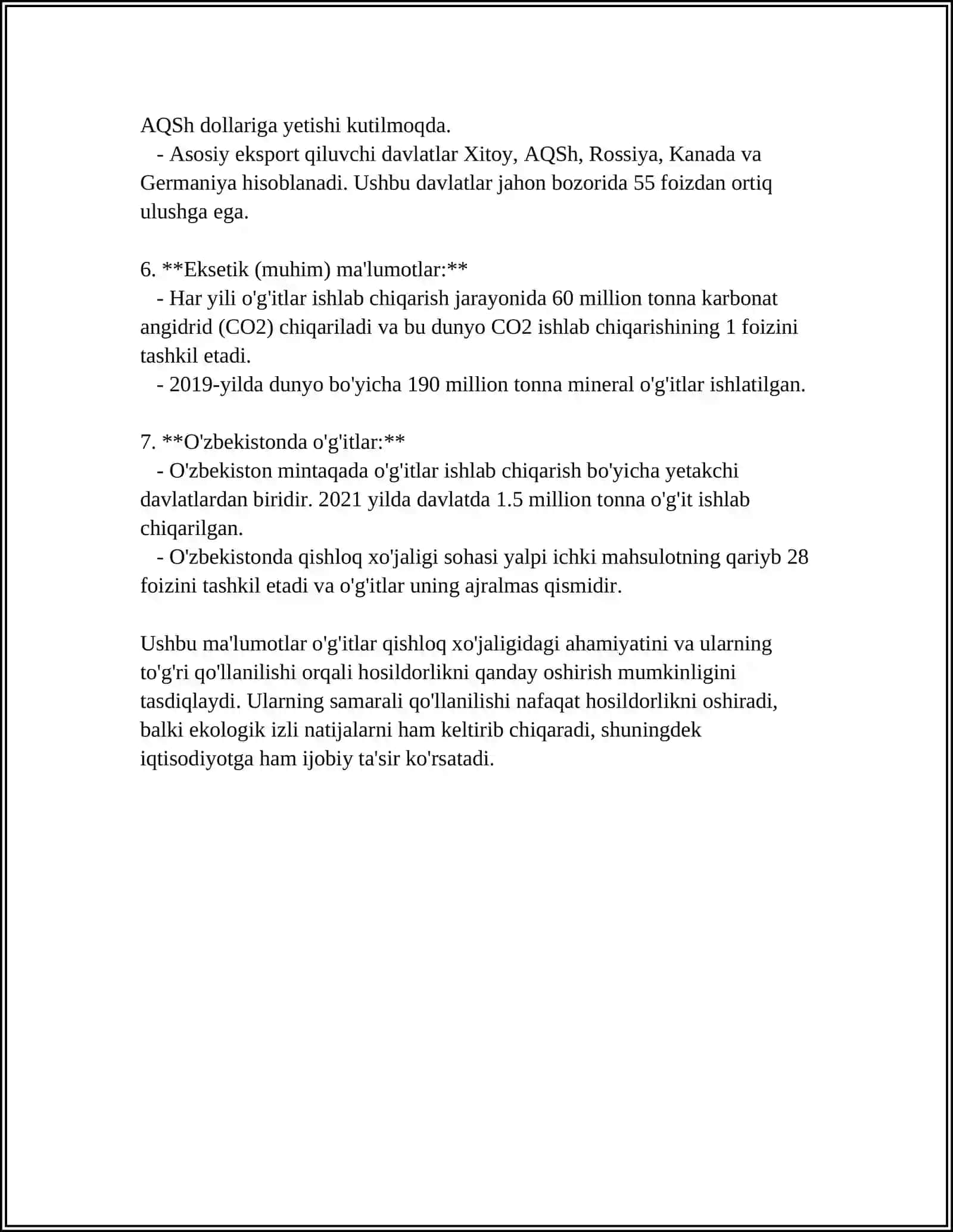 QISHLOQ XO’JALIGIDA KIMYONING YUTUQLARI 4
