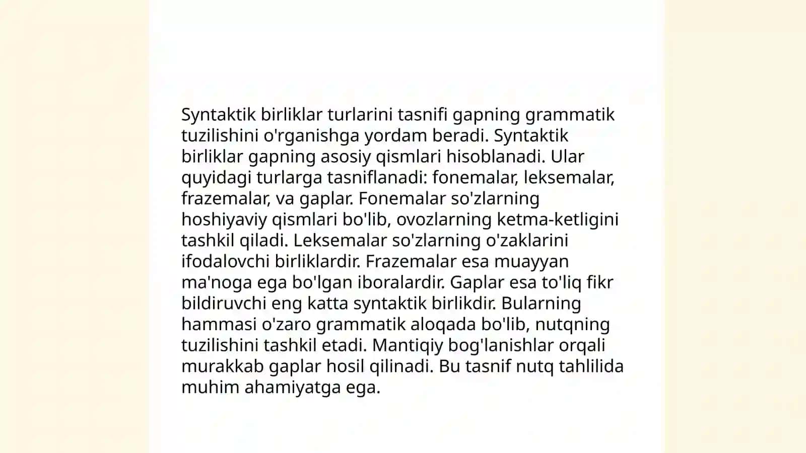 Syntaktik birliklar 4