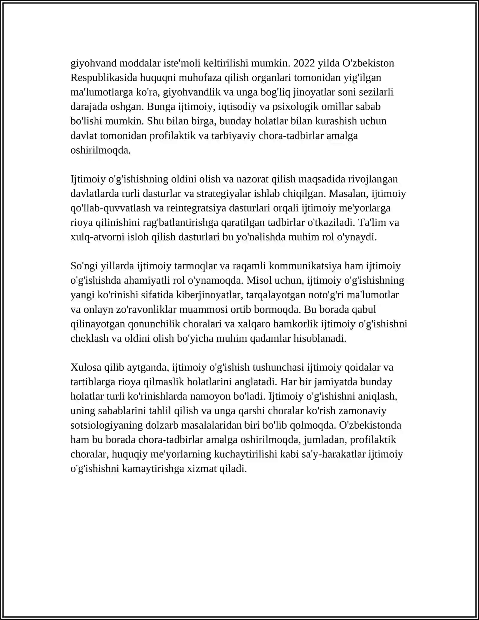 ISHTIMOIY OGISHISH VA UNING SABABLARI 4