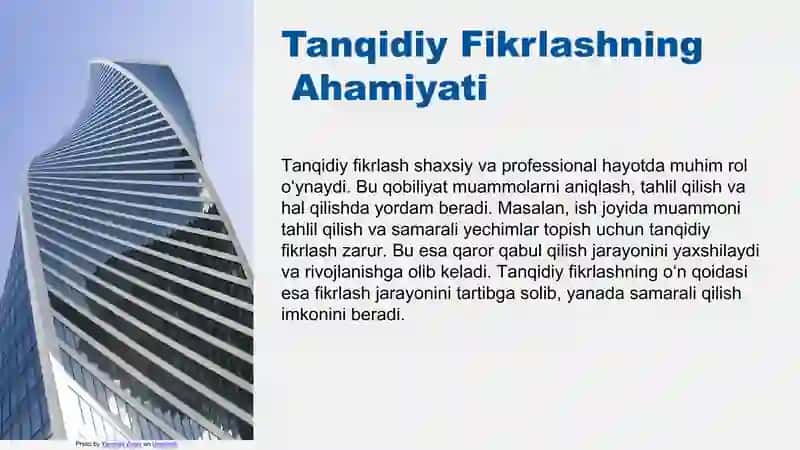 Tanqidiy fikrlashning oʻn qoidasi 4
