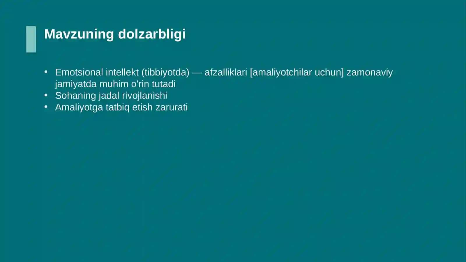 Emotsional intellekt (tibbiyotda) — afzalliklari [amaliyotchilar uchun] 4