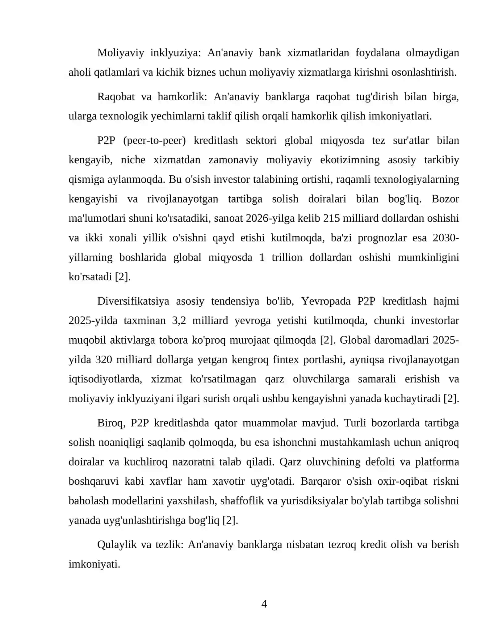Moliyaviy vositachilikning yangi shakllari 4