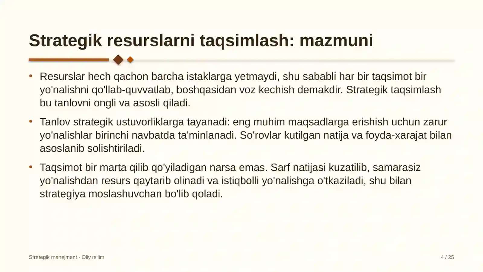 xolding kompaniyalarida strategik resurslarni taqsimlash 6262 4