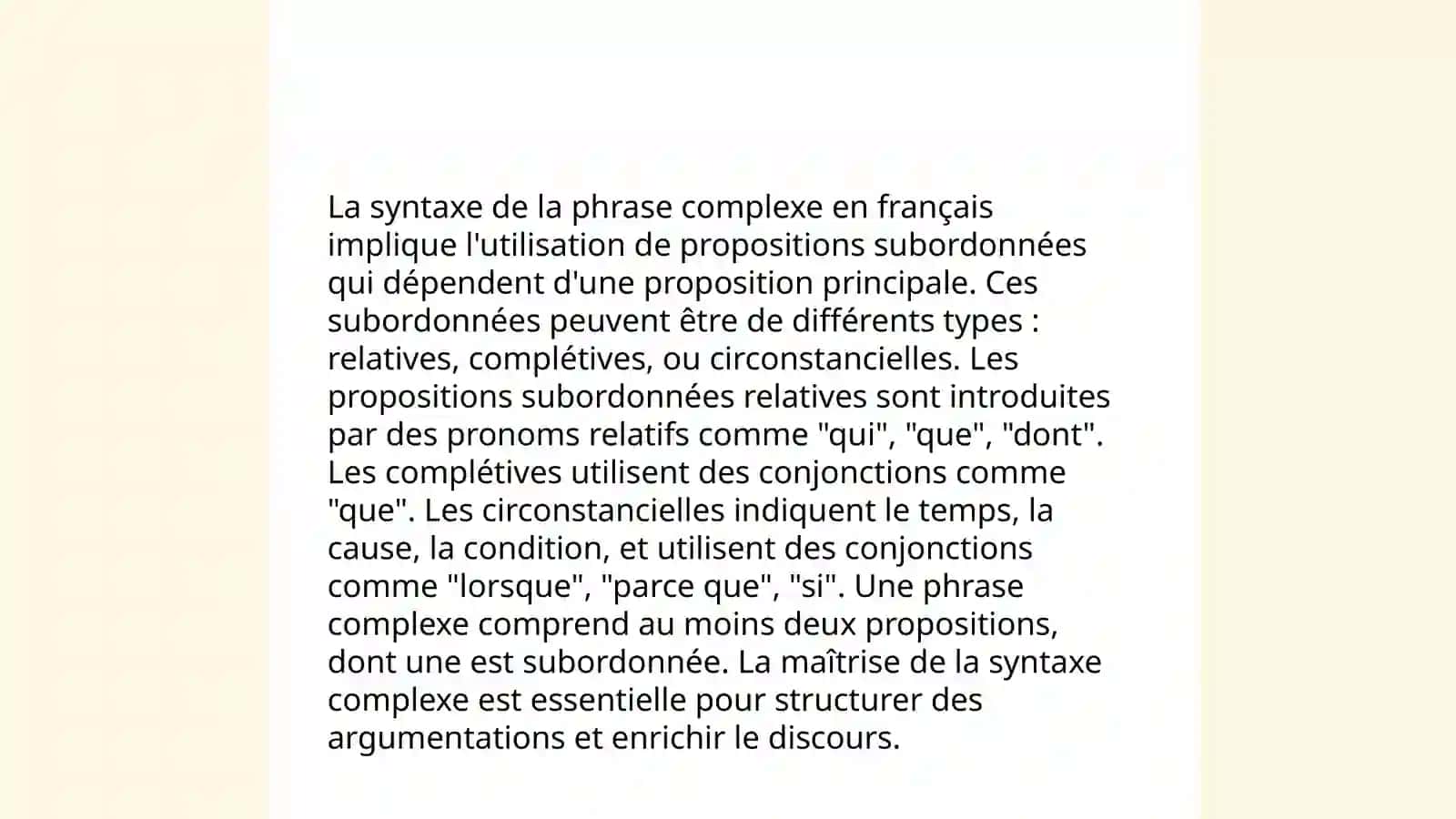 Syntaxe de la phrase simple 4