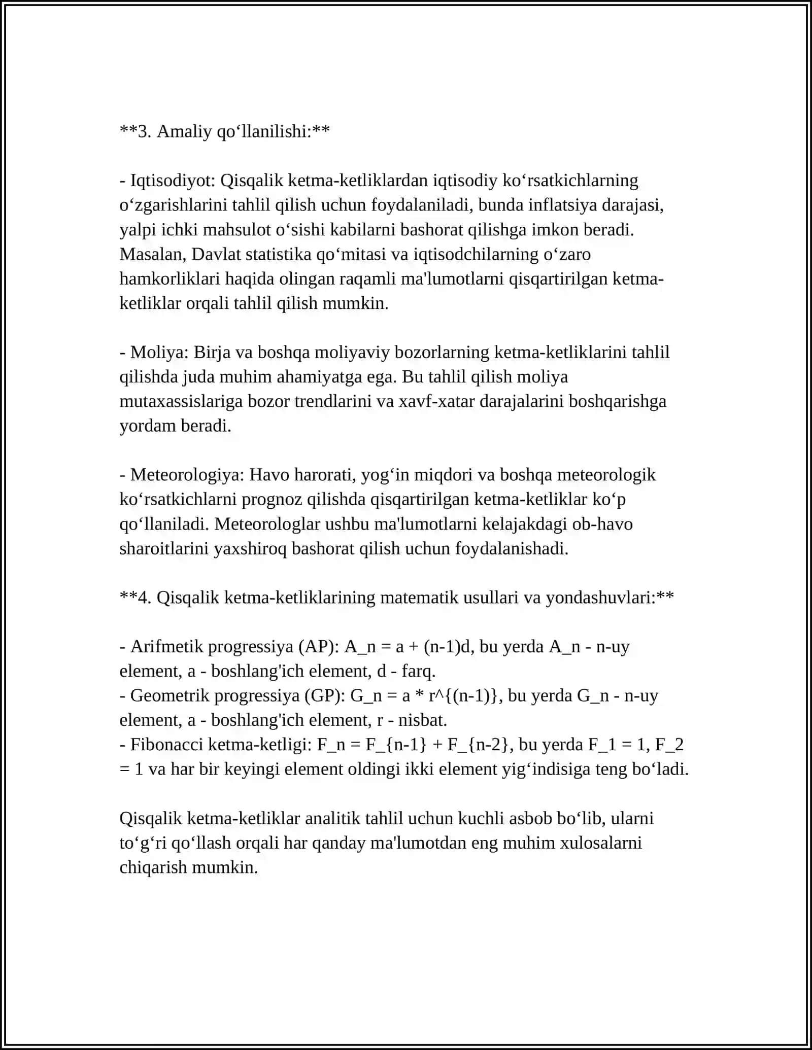 MATEMATIKA OʻQITISH METOTIKASI 4