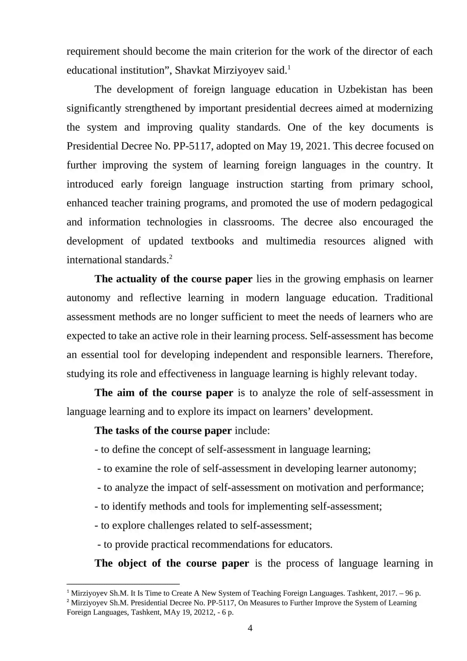 Self-assessment in Language Learning 4