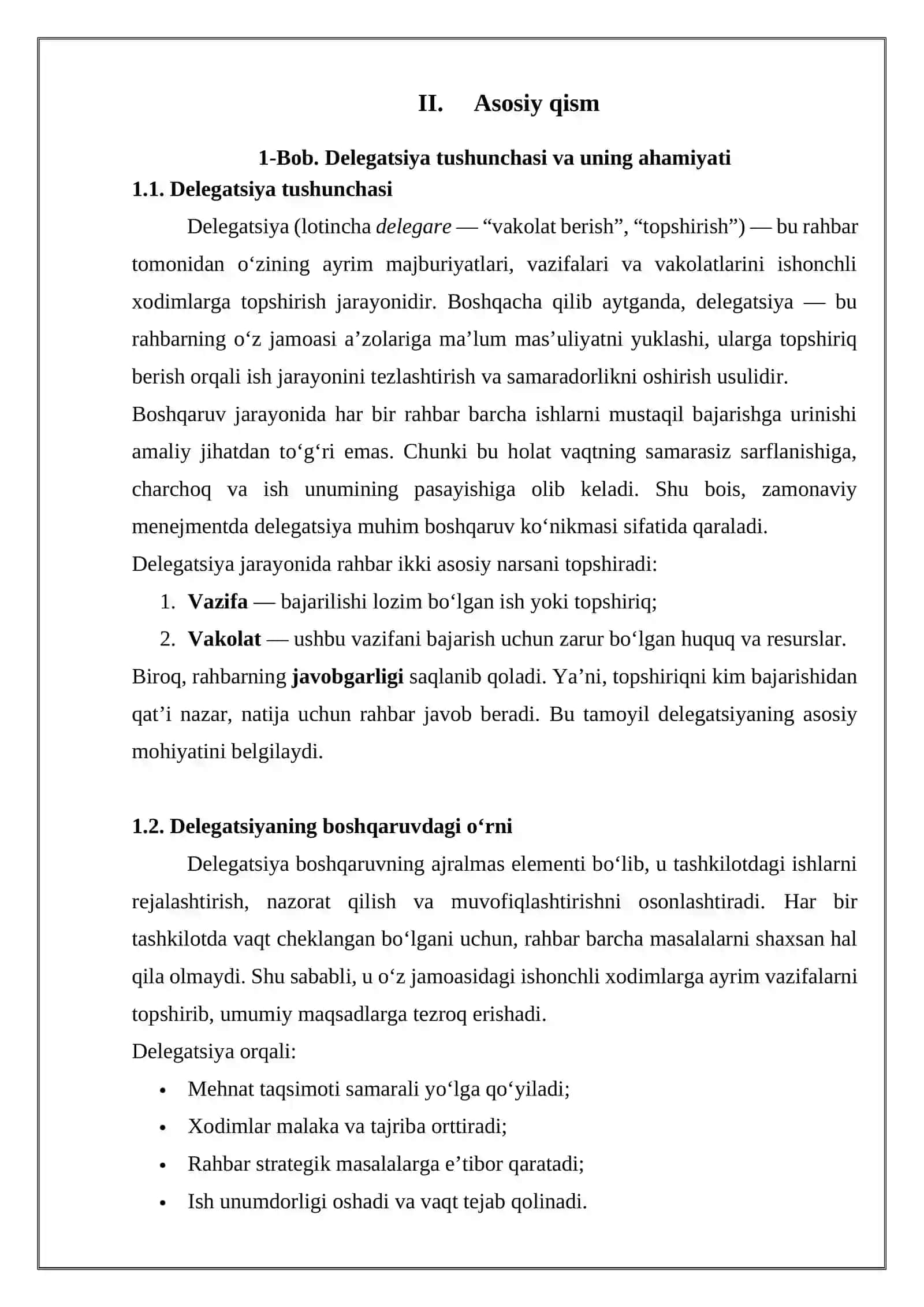 Delegatsiya (topshiriq berish) - vaqtni tejashning samarali vositasi 4