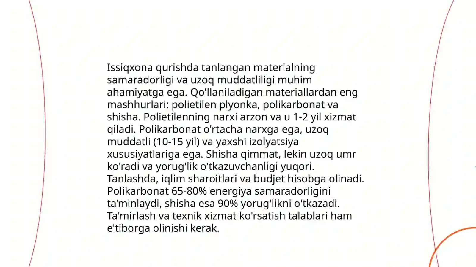 Issiqxonalar tashkil qilish 4