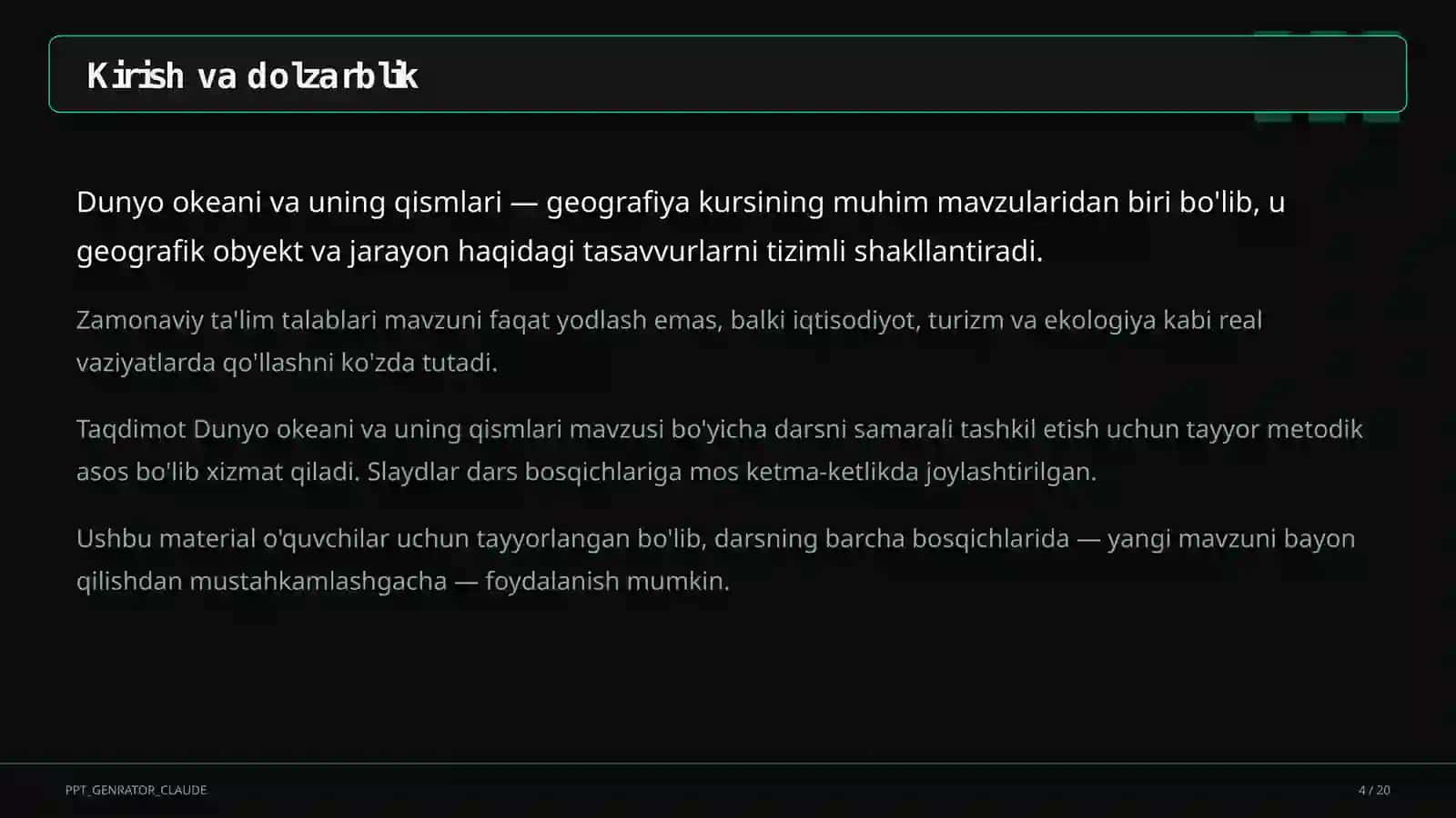 Dunyo okeani va uning qismlari (7-sinf) 4