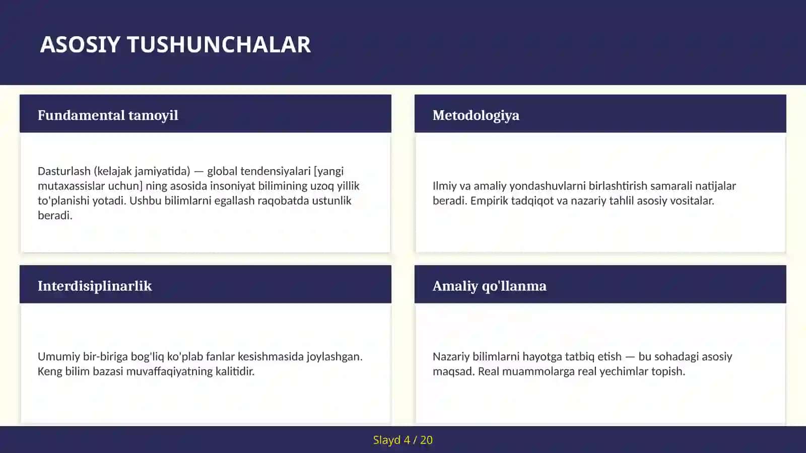 Dasturlash (kelajak jamiyatida) — global tendensiyalari [yangi mutaxassislar uchun] 4