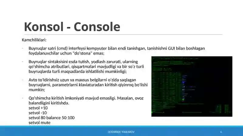 Console - Konsol 4