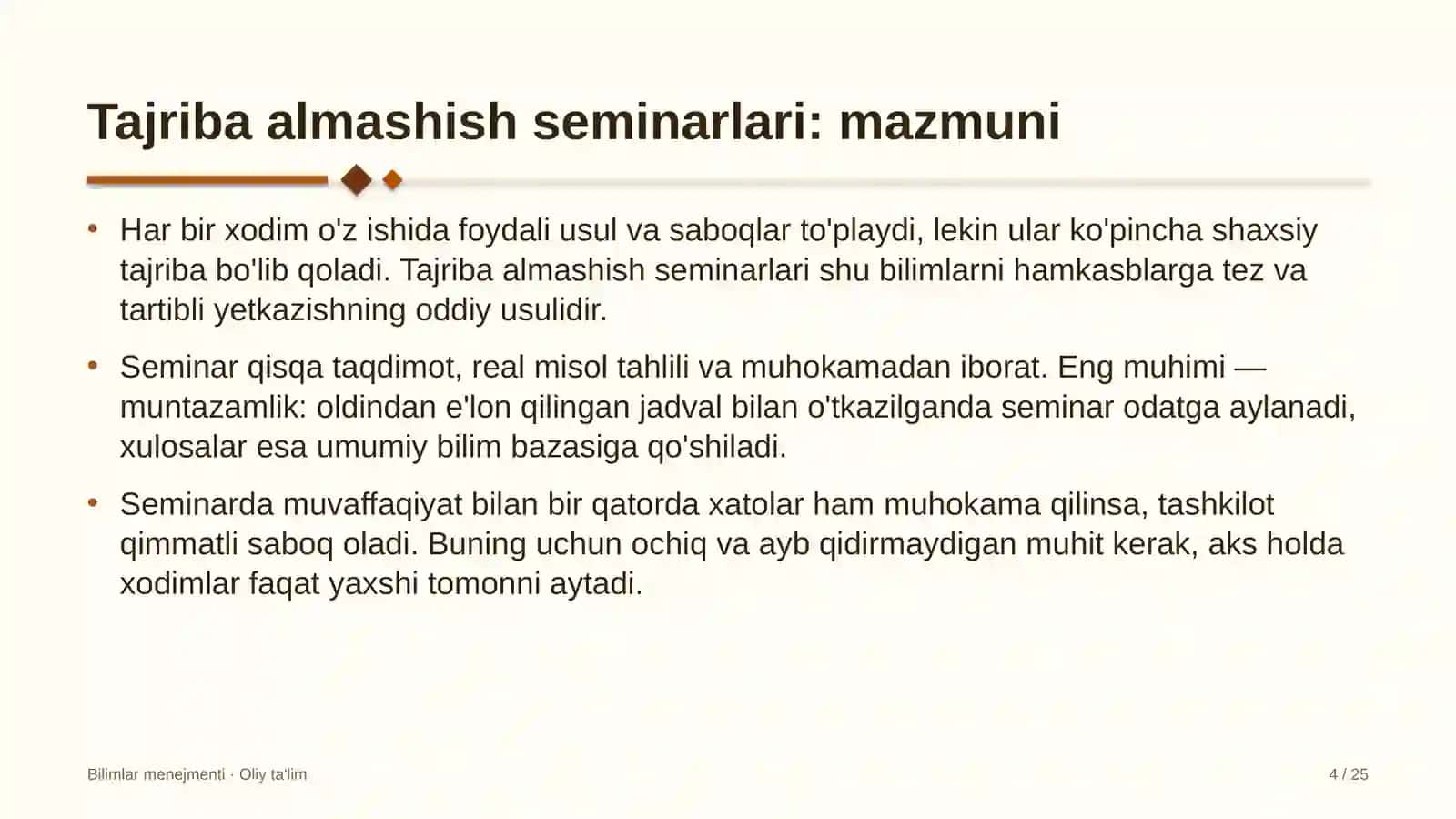 sotsiologik tadqiqot markazlarida tajriba almashish seminarlarini o'tkazish 9769 4