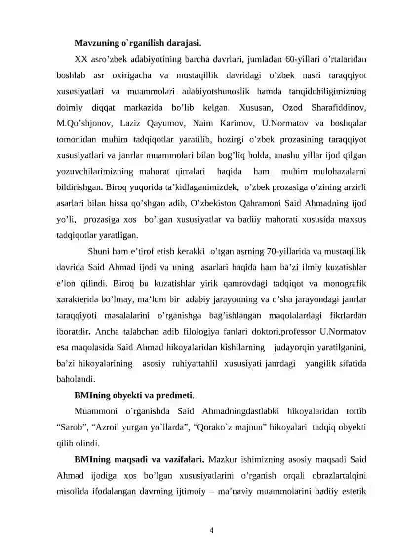 Said Ahmad hikoyalarida davr va qahramon muammosi 4