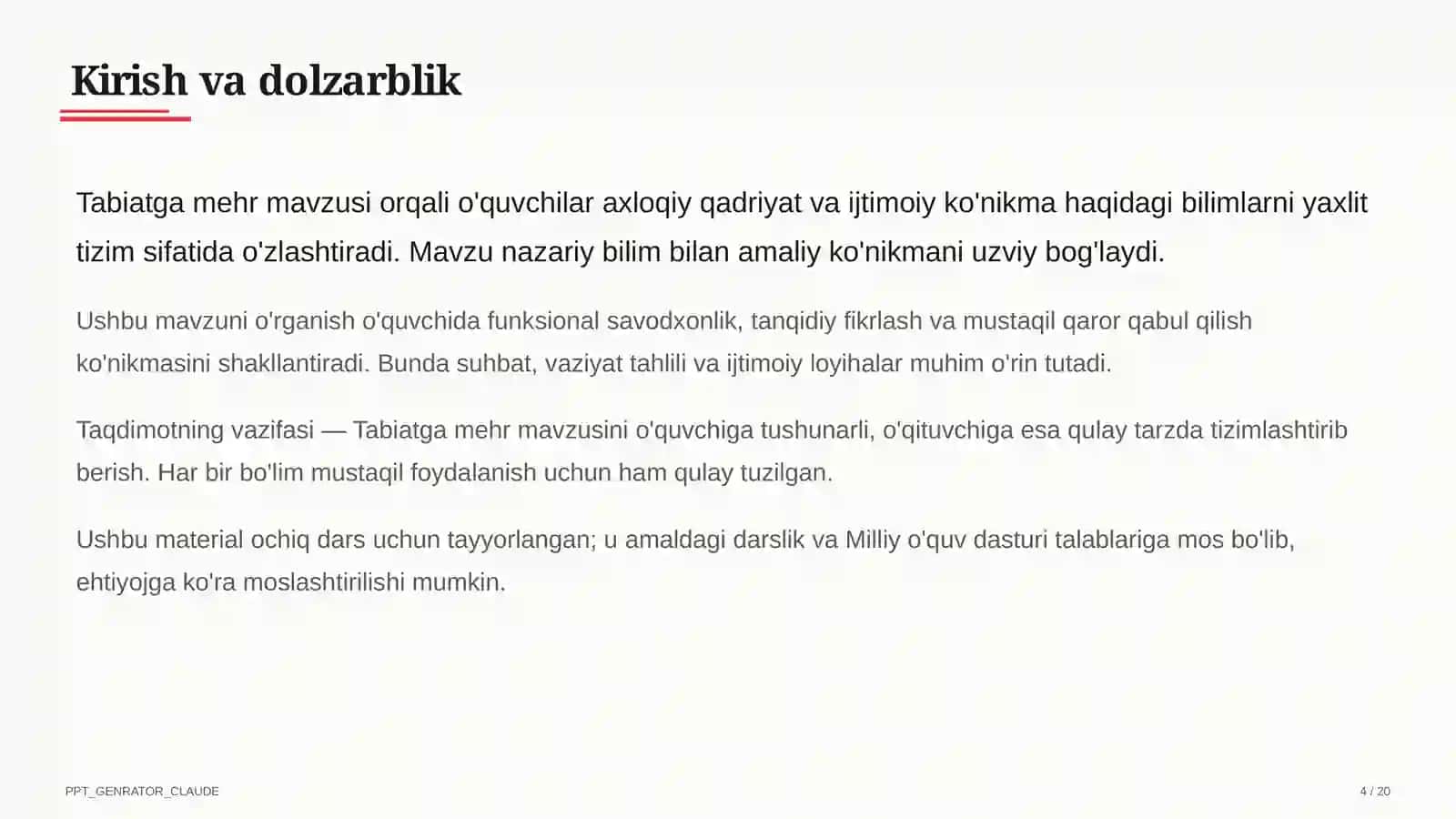 Tabiatga mehr (3-sinf) 4
