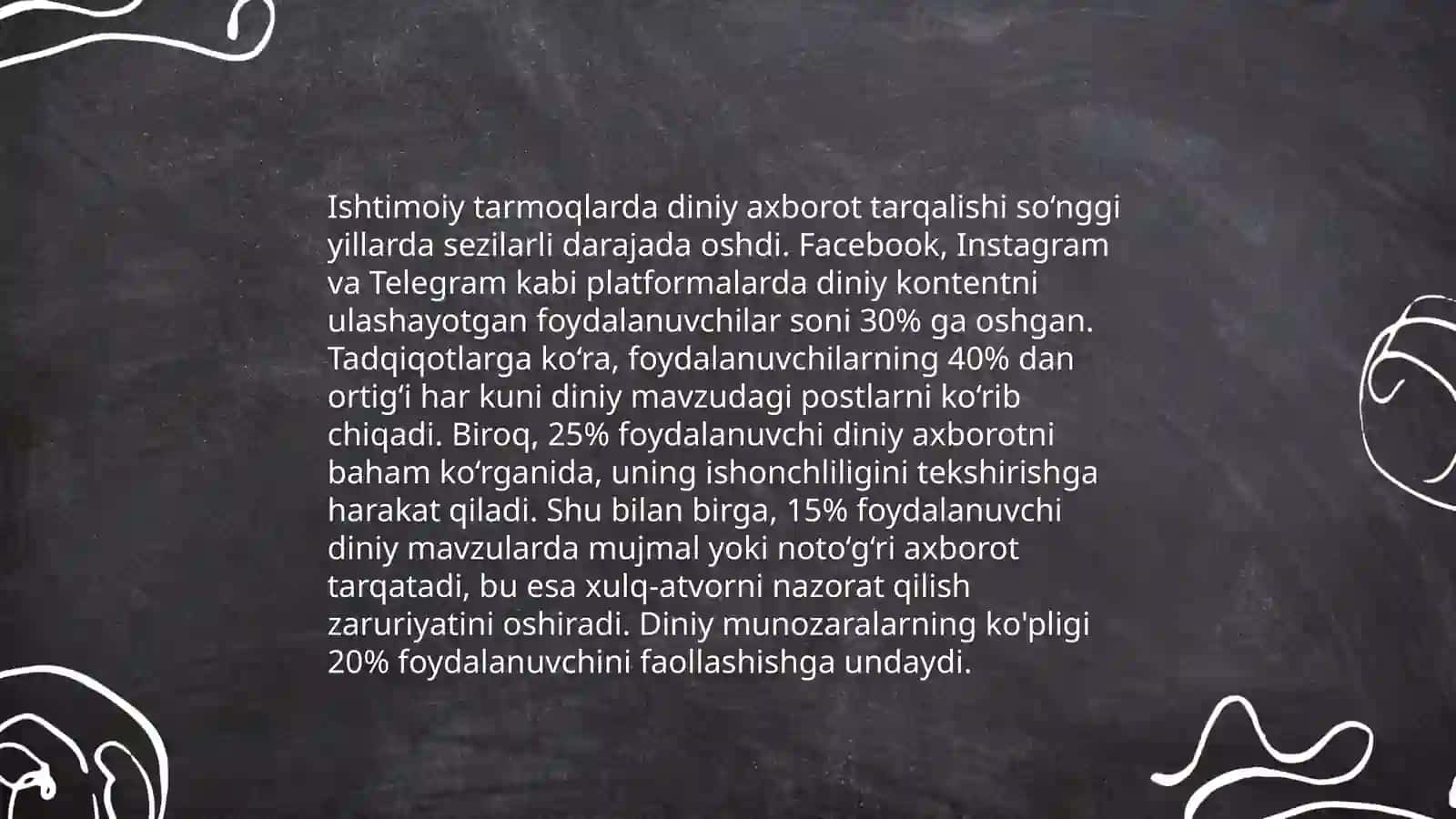 Ishtimoiy tarmoqlarda diniy axbarot ist, ishtimoiy madaniyatini tarbiyalashning zaruryati 4