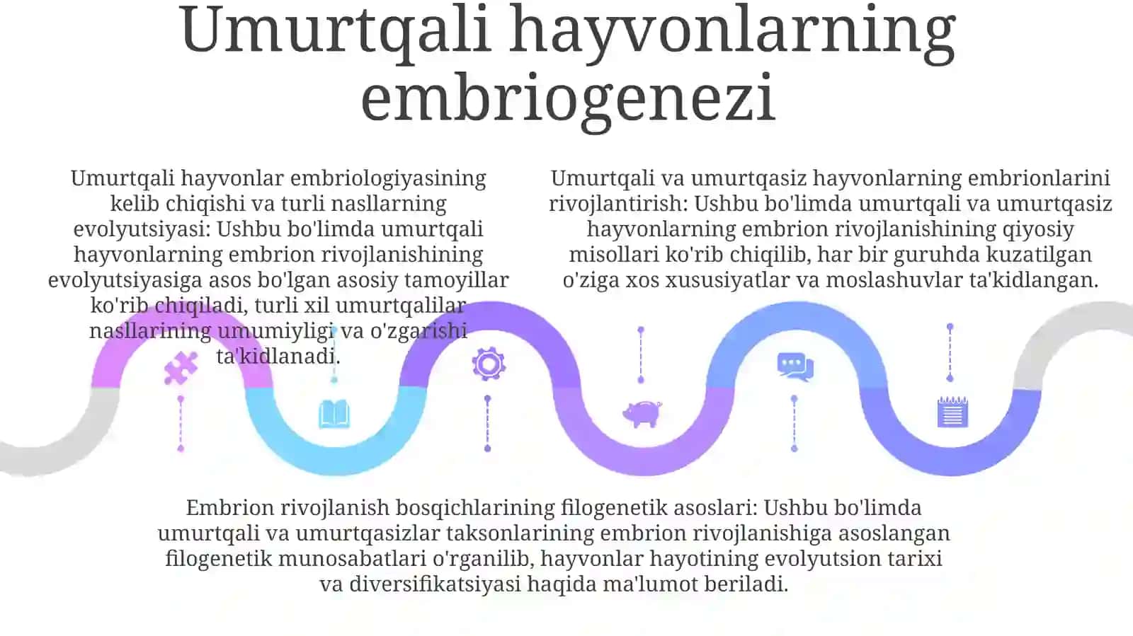 Umurtqali Va Umurtqasiz Hayvonlar Rivojlanishi Misolida, Embriogenez Xilma XilliginingFilogenetik Asoslari 4