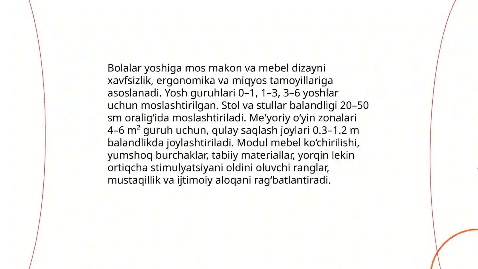 Maktabgacha ta‘lim tashkilotlarda rivojlanish muhiti va rivojlanish markazlarining predmetli rivojlanish muhitni qurish 4
