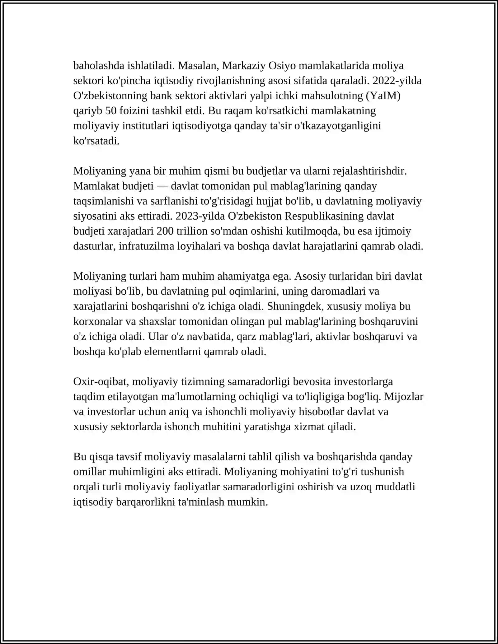 Moliyaning mohiyati va funktsiyalari 4