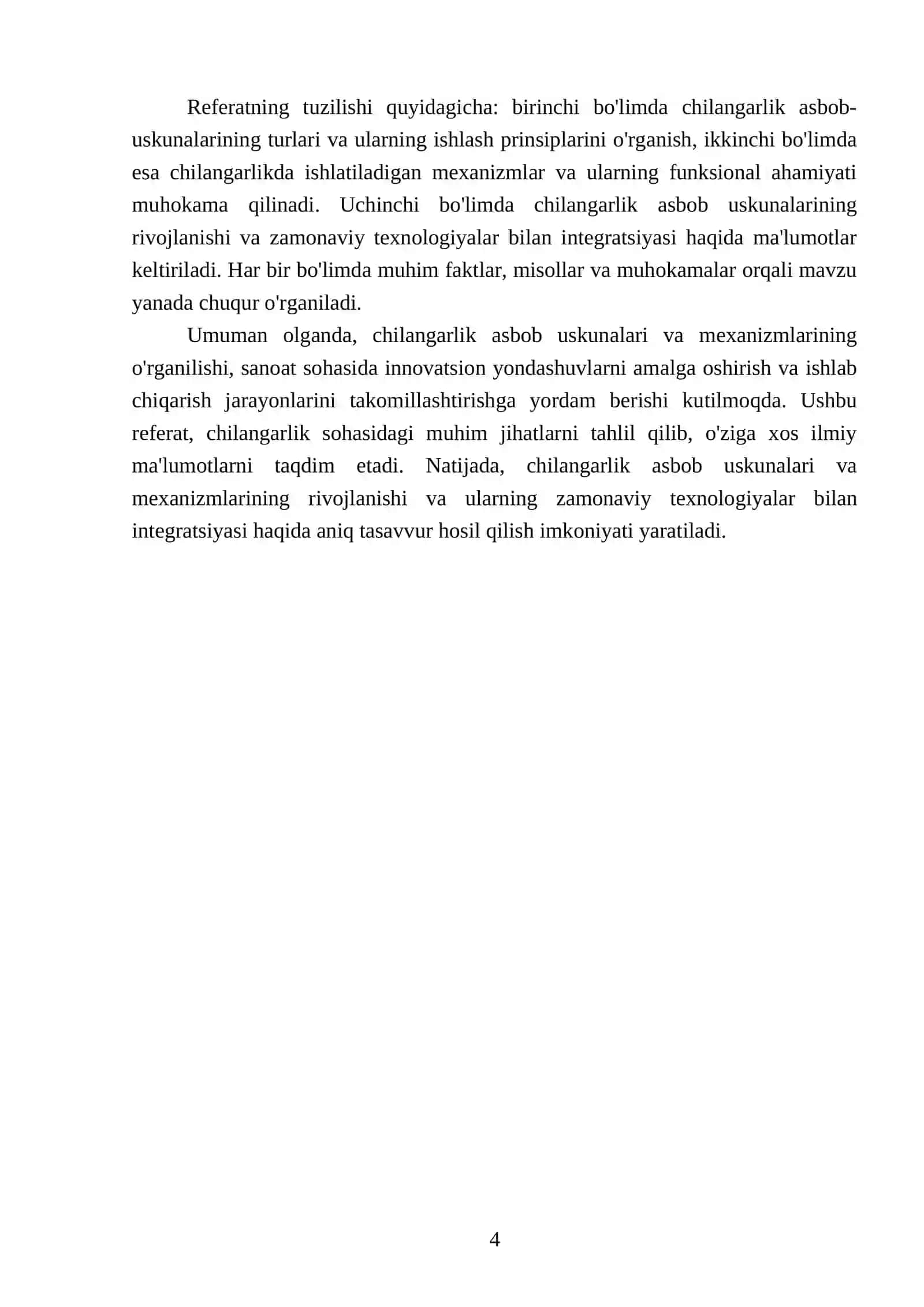 Chilangarlik asbob uskunalar va mexanizmlar 4