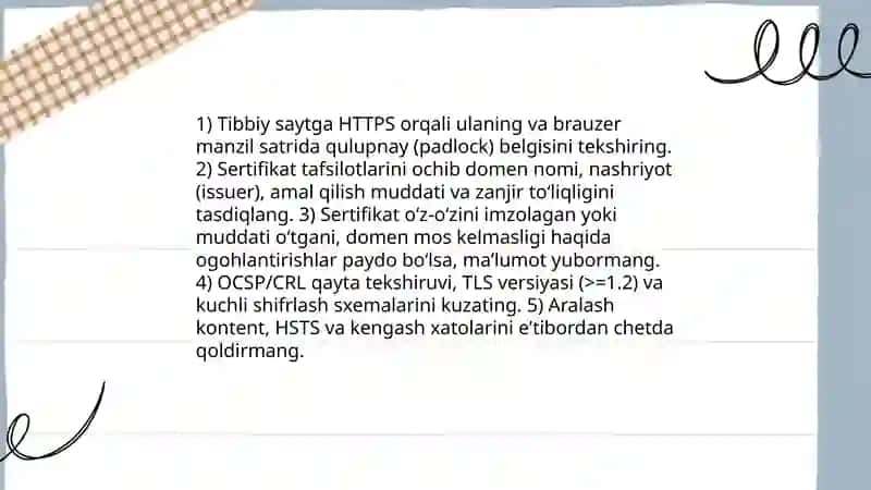 Internet brauzerlari va tibbiy sayitlarda ishlash 4