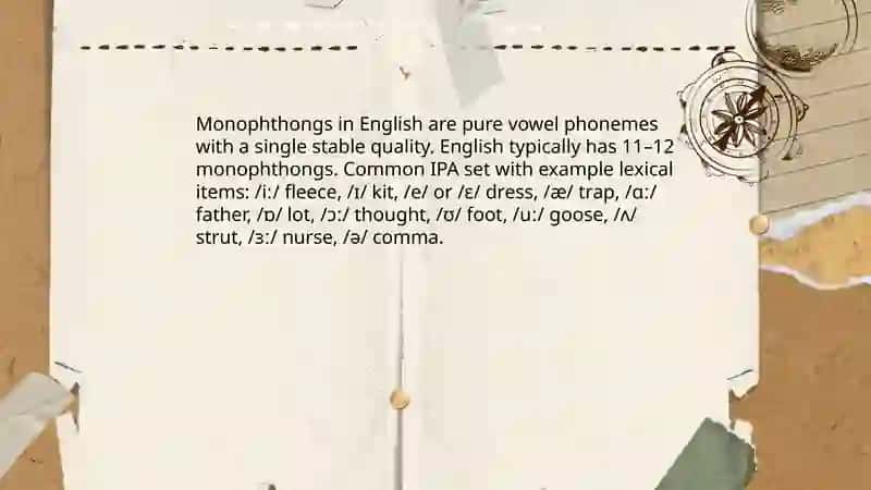 Vowel phonemes 4