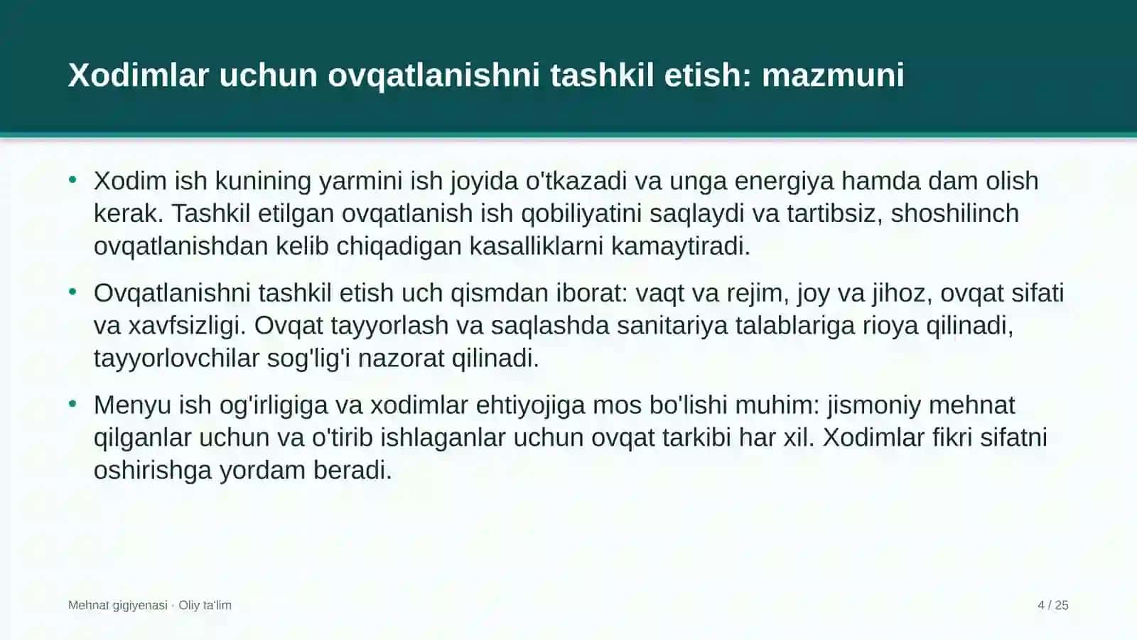 mikromoliya tashkilotlarida xodimlar uchun ovqatlanishni tashkil etish 3971 4