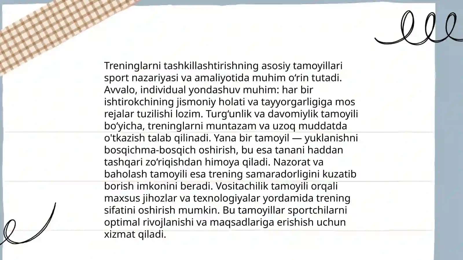 Psixologik treninglarni tashkillashtirish qonuniyatlari 4