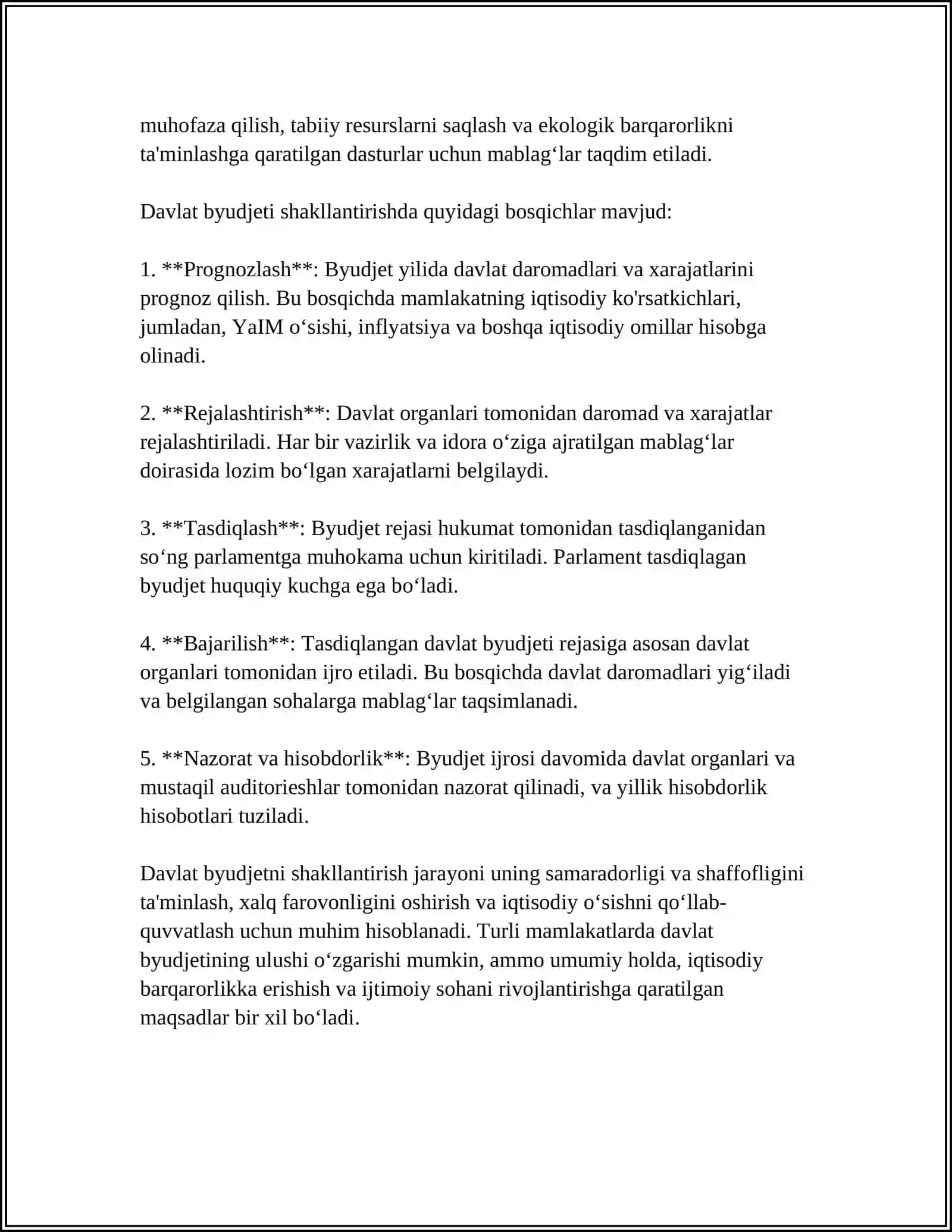 DAVLATNING MOLIYAVIY SIYOSATI VA UNING ASOSIY YOʻNALISHLARI 4