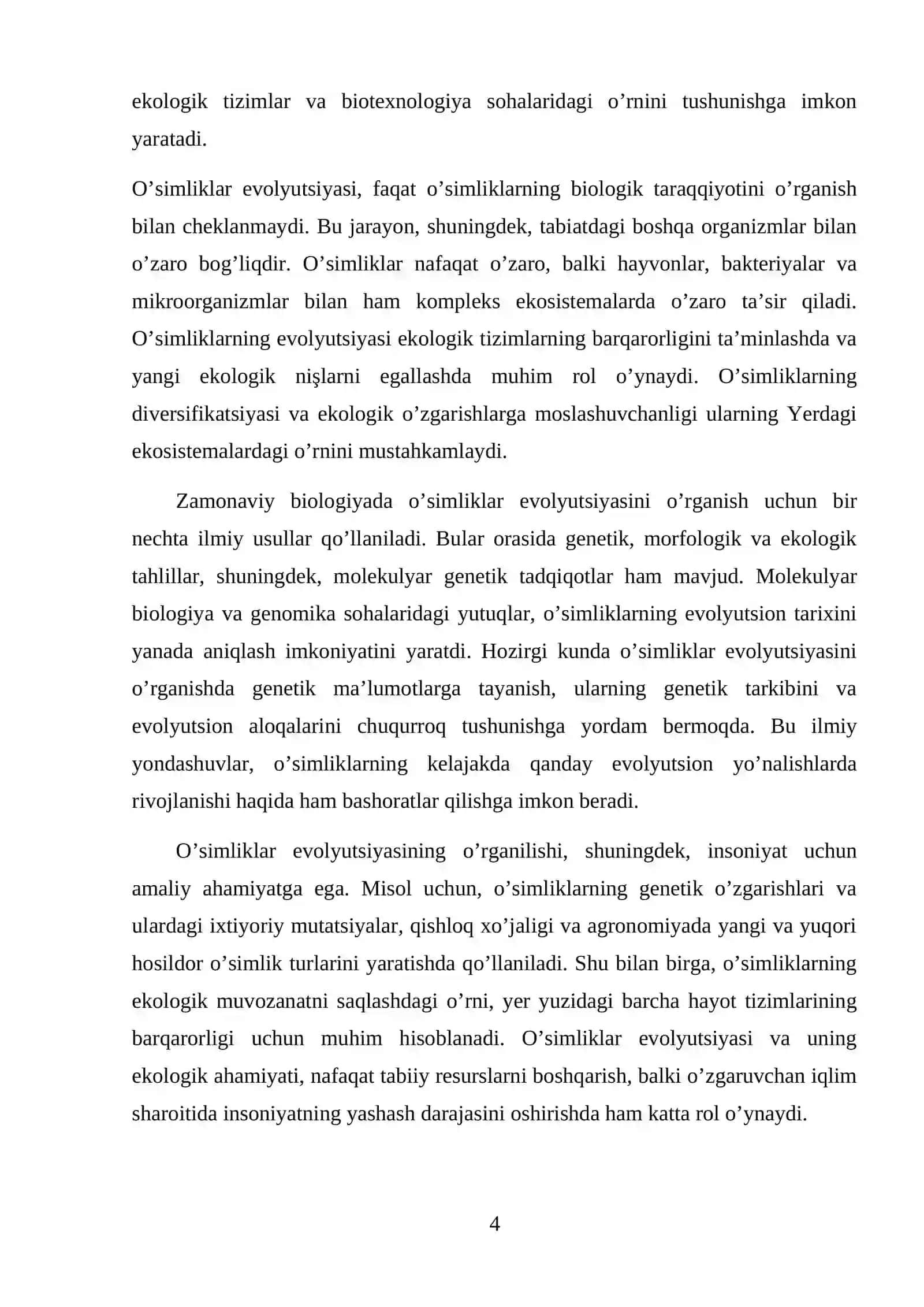 hayotiy shakllar bo'yicha K. Raunkier va I.G Serbryakov klassifikatsiyalari 4