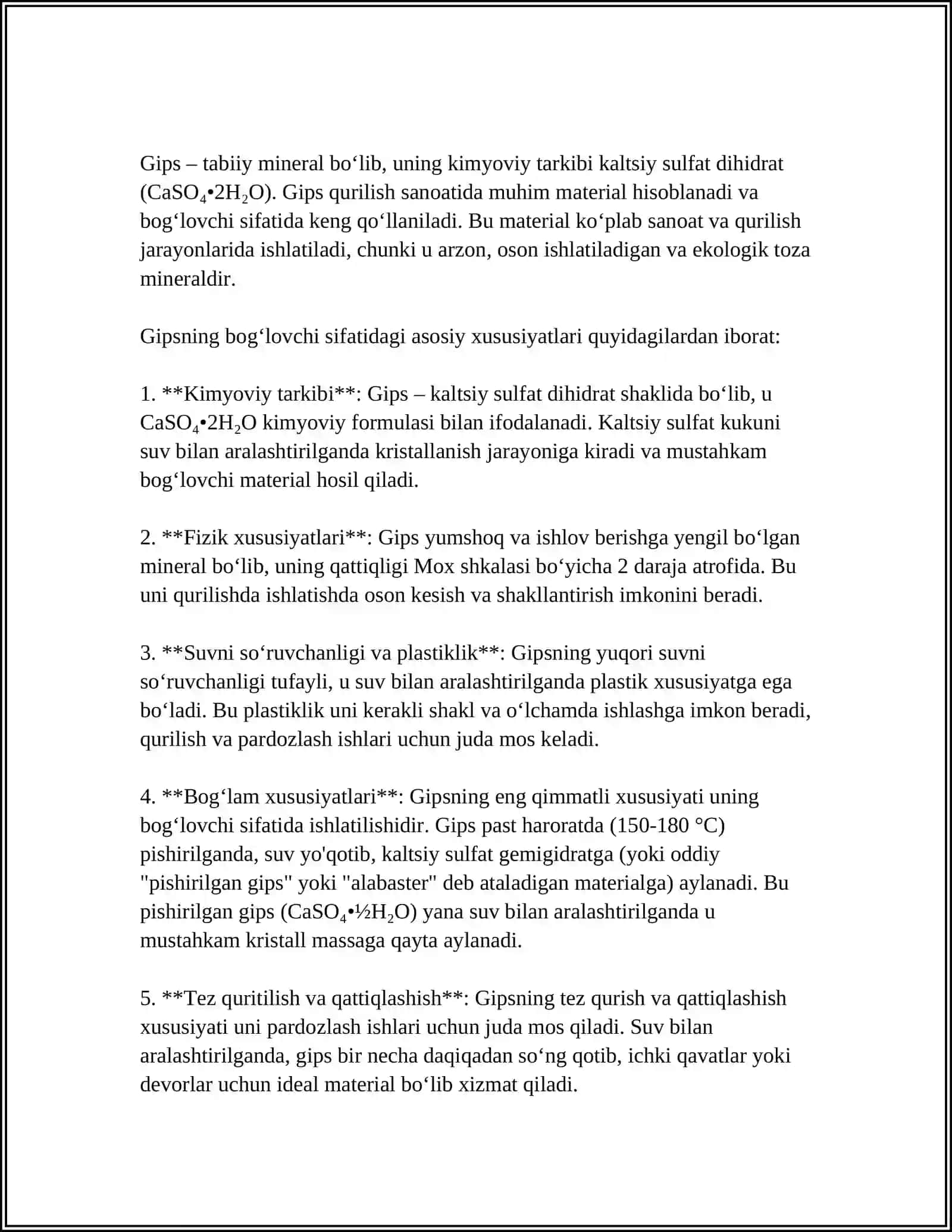 MINERAL BOGʻLOVCHI MODDALAR 4