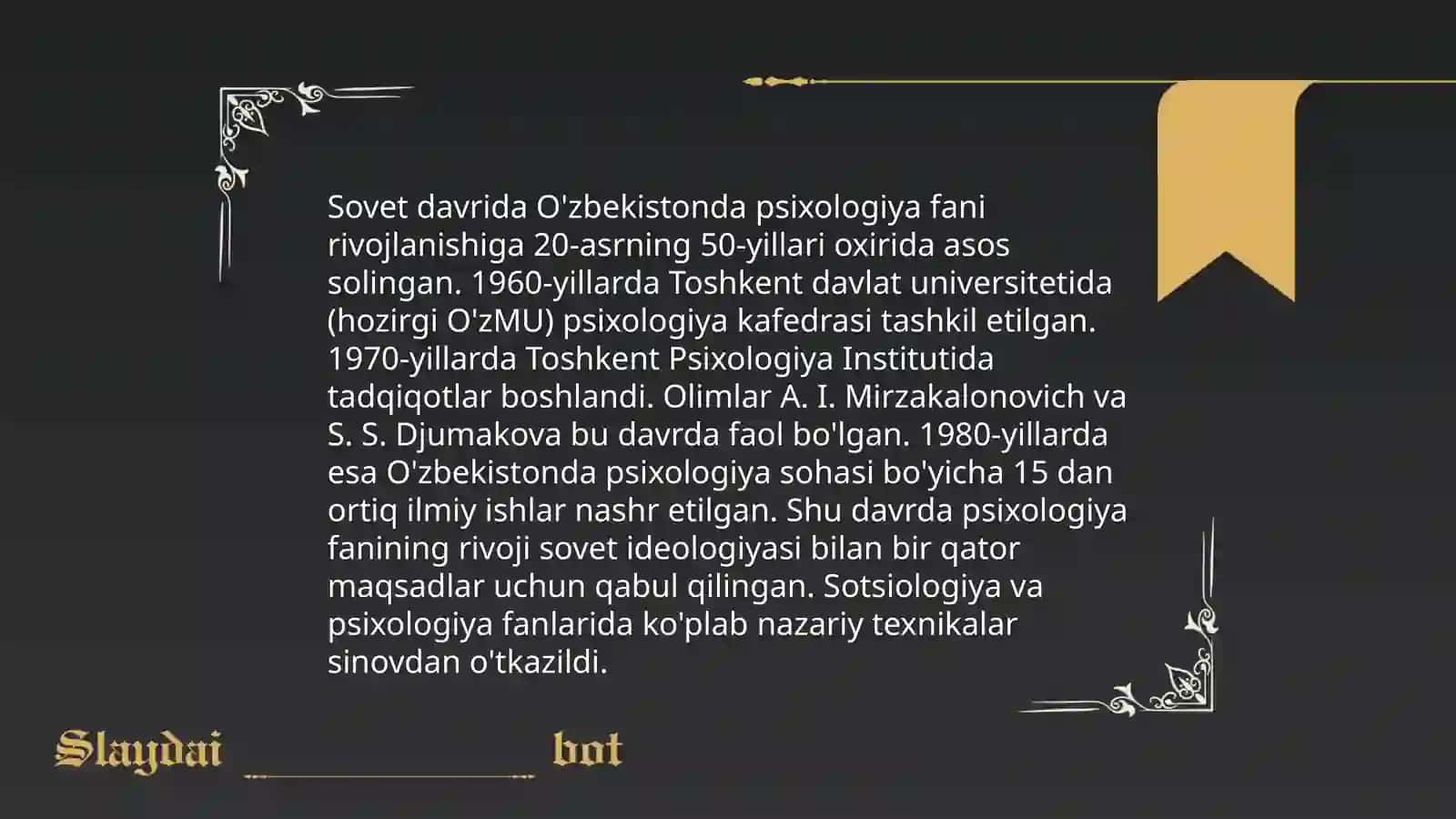 O'zbekistonda psixologiya fanining rivojlanish tarixi 4