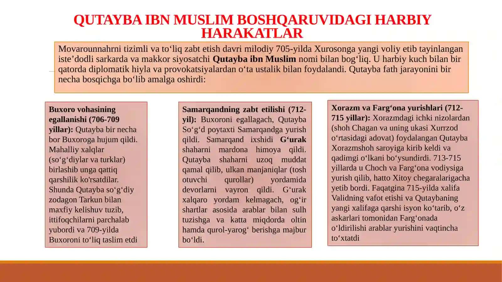 ARAB XALIFALIGINING MOVAROUNNAHRNI ZABT ETISHI: URUSHLAR, STRATEGIYALAR VA TARIXIY OQIBATLAR 4