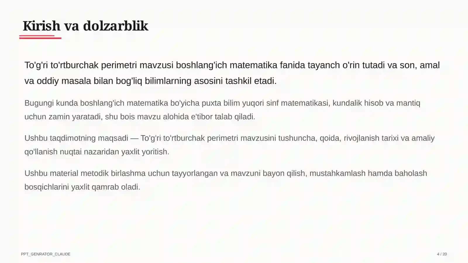 To'g'ri to'rtburchak perimetri (2-sinf) 4