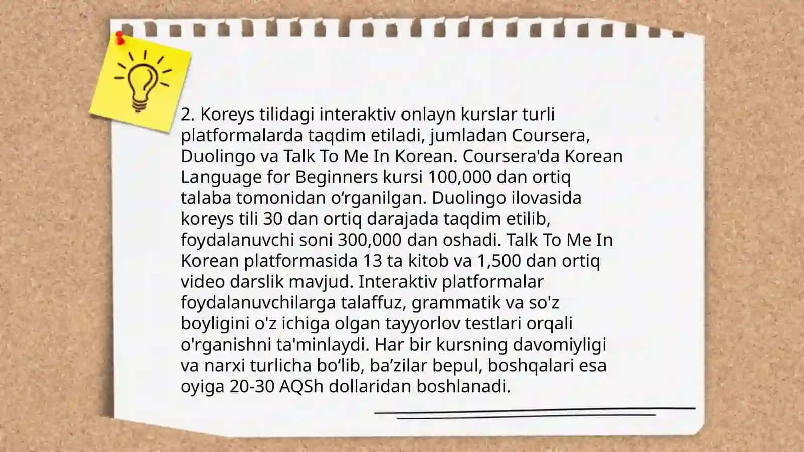 Koreys tilini o'rganish uchun mobil ilovalar 4