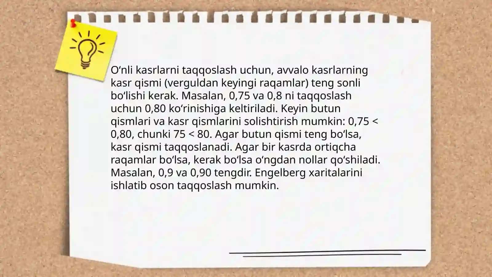 Oʻnli kasrlar 4