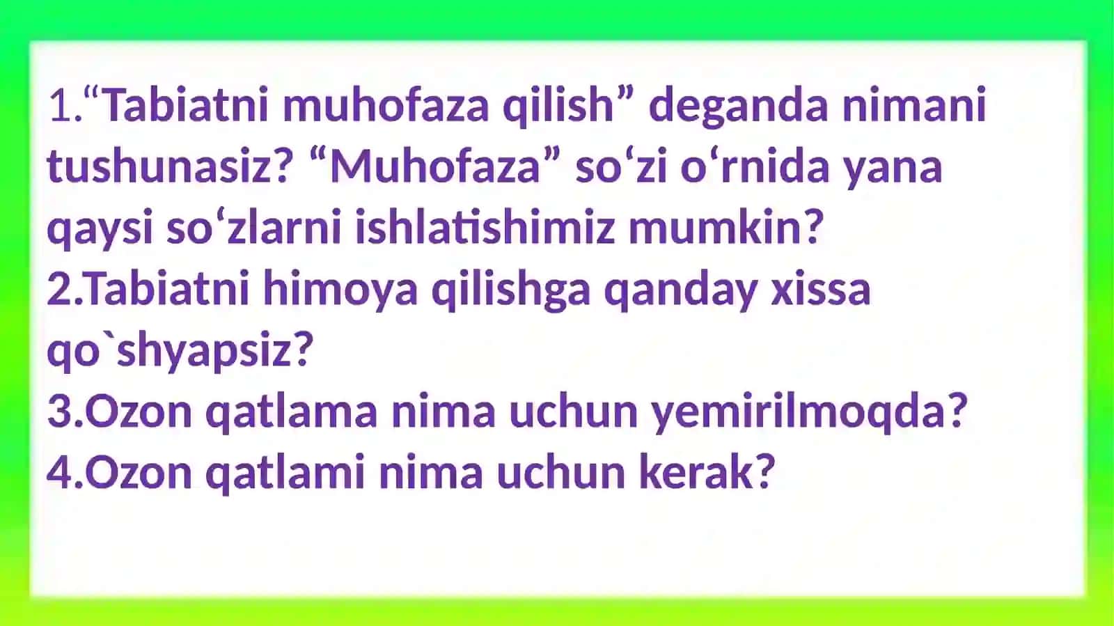 NIMAUCHUN INSON DUNYODA HAMMADAN KUCHLI? 4