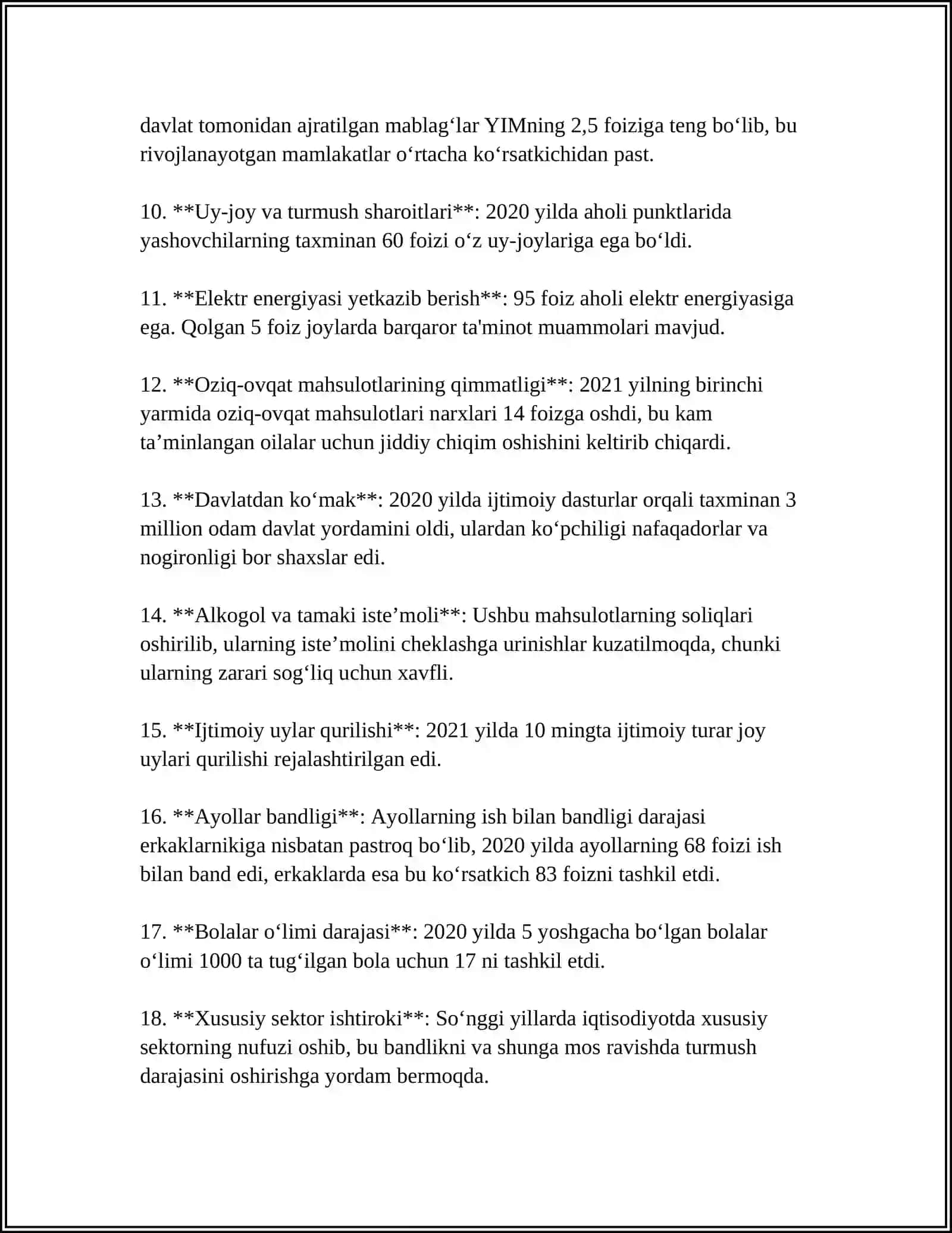 O'ZBEKISTONDA DAVLAT IJTIMOIY SIYOSATINING ASOSI YONALISHLARI 4