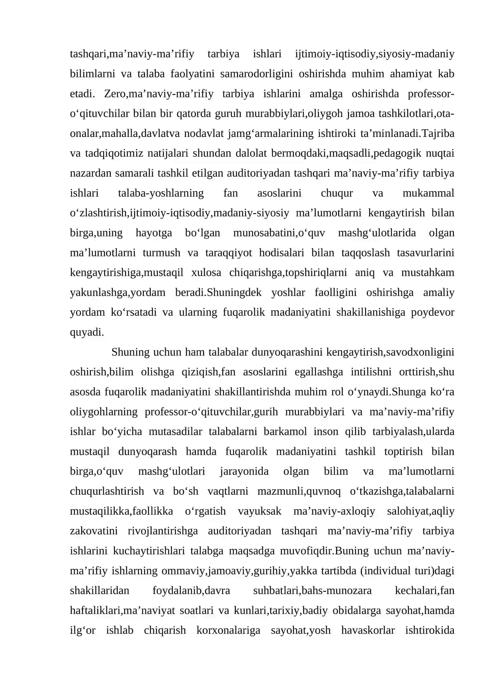 MANAVIYAT ISHLARI BO’YICHA DIREKTOR O’RINBOSARINING O’QUVCHILARNI O’Z-O’ZINI BOSHQARISH JARAYONIDAGI ISH METODIKASI 4
