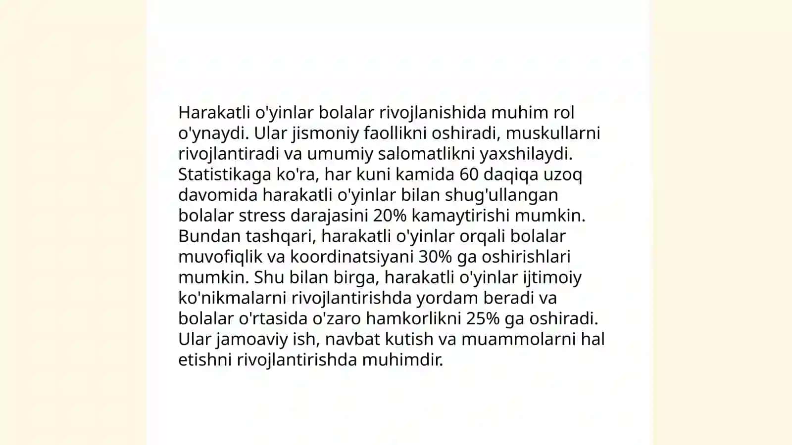 Milliy va Harakatli O'yinlar 4